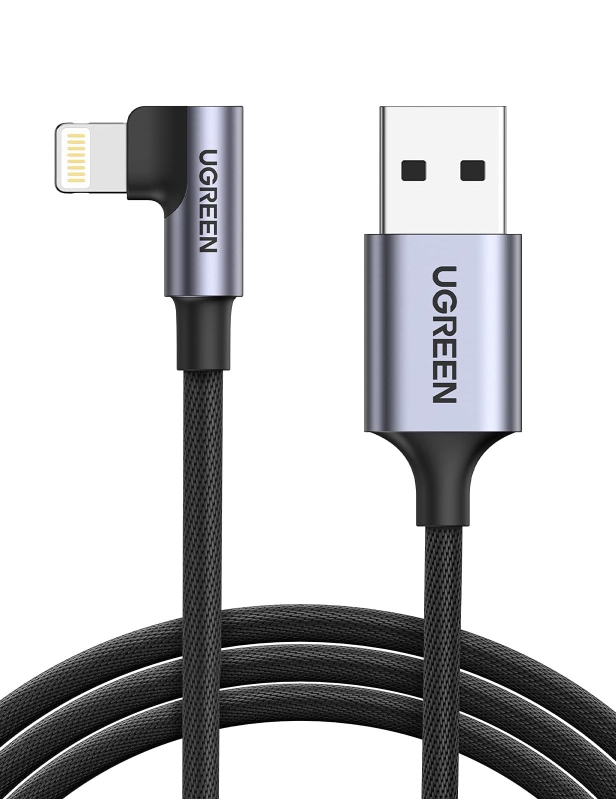 Computer Cables & Adapters: UGREEN 60521 USB-A to 8-pin 90 Degree Angel Cable 1M