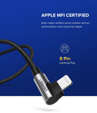 Computer Cables & Adapters: UGREEN 60521 USB-A to 8-pin 90 Degree Angel Cable 1M