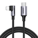 Computer Cables & Adapters: UGREEN 60763 90 Degree USB-C to iPhone 8-pin Cable 1M