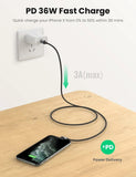 Computer Cables & Adapters: UGREEN 60763 90 Degree USB-C to iPhone 8-pin Cable 1M