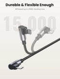 Computer Cables & Adapters: UGREEN 60763 90 Degree USB-C to iPhone 8-pin Cable 1M