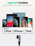 Computer Cables & Adapters: UGREEN 60763 90 Degree USB-C to iPhone 8-pin Cable 1M