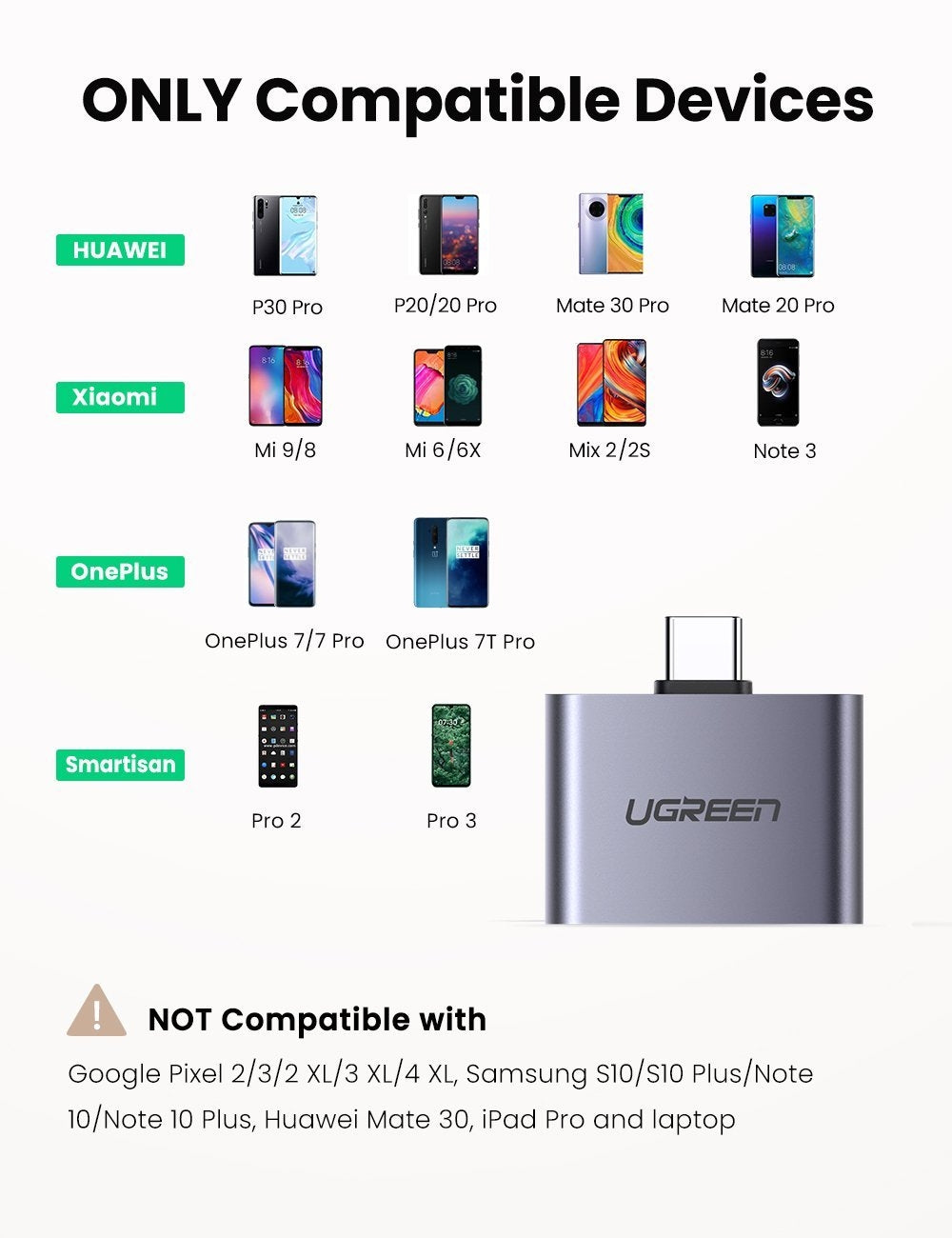 Computer Cables & Adapters: UGREEN 70312 2-in-1 USB C to C and 3.5mm Adapter