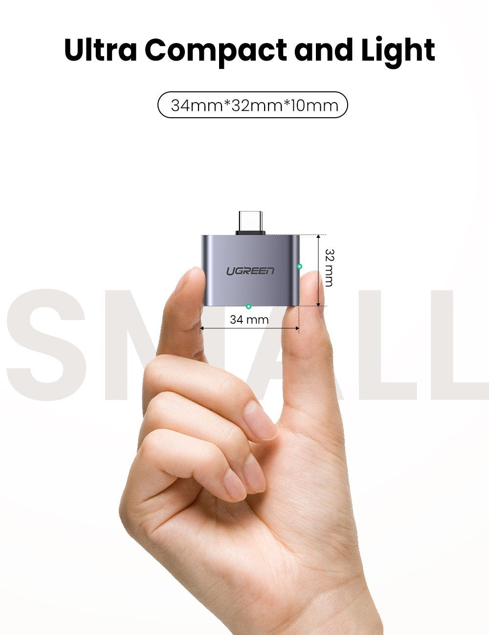 Computer Cables & Adapters: UGREEN 70312 2-in-1 USB C to C and 3.5mm Adapter