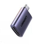 Computer Cables & Adapters: UGREEN 70451 USB-C Male to DP Female Adapter Aluminium Case 4K/2K 60Hz (Dark Gray)