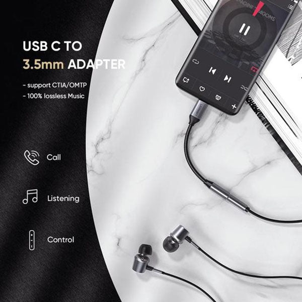 Computer Cables & Adapters: UGREEN 80154 USB-C to 3.5mm Headphone Adapter