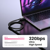 Computer Cables & Adapters: UGREEN 80394 DP V1.4 Male to Male Plastic Case Braided Cable 5M
