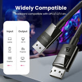 Computer Cables & Adapters: UGREEN 80394 DP V1.4 Male to Male Plastic Case Braided Cable 5M