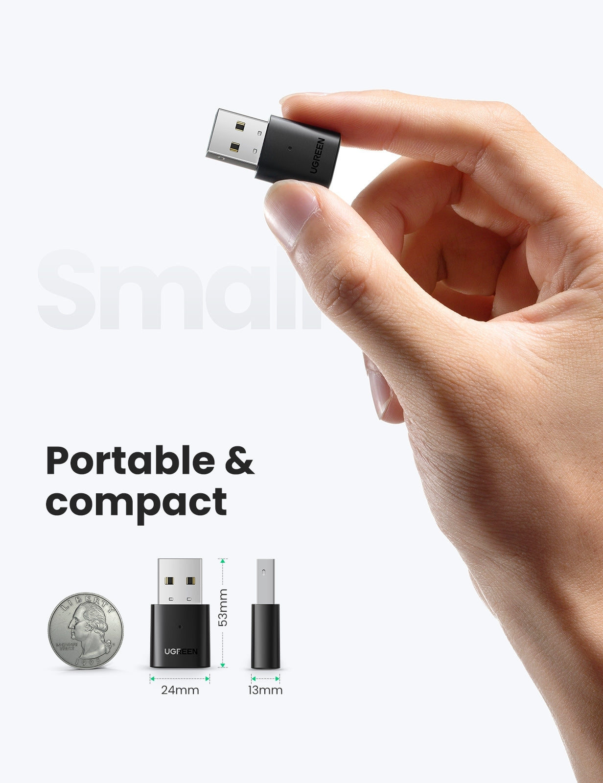 Computer Cables & Adapters: UGREEN 80889 USB Bluetooth 5.0 Adapter
