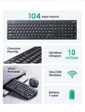 Video Games: UGREEN 90250 104-Key layout 2.4G Wireless Keyboard