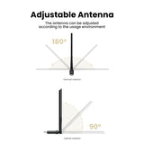 Computer Cables & Adapters: UGREEN 90339 AC650 High-Gain Dual Band Wireless USB Adapter