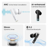 Work Safety Protective Equipment: UGREEN 90401 HiTune T3 Active Noise-Cancelling Wireless Earbuds (Black)