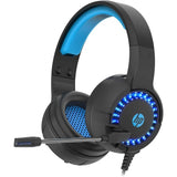 Over Ear Headphones: HP DHE-8011UM USB + 3.5mm with LED Stereo Gaming Headset