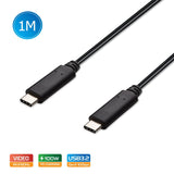 Computer Cables & Adapters: Simplecom CA512 USB-C to USB-C Cable USB 3.2 Gen2 10Gbps 5A 100W PD 4K@60Hz 1M