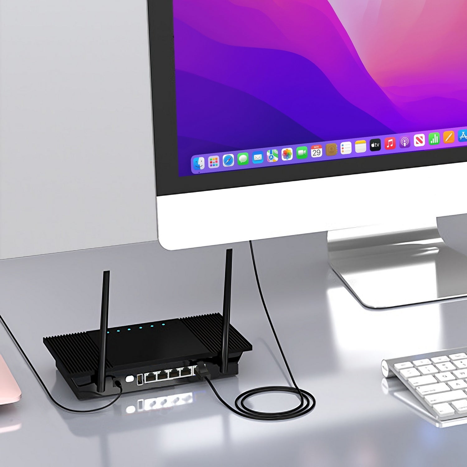 Computer Cables & Adapters: Simplecom CAE630 Ultra Slim Flexible Cat6A UTP Ethernet Cable 10Gbps 3M
