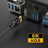Computer Cables & Adapters: Simplecom CAH510 Ultra High Speed HDMI 2.1 Cable 48Gbps 8K@60Hz Slim Flexible 1M