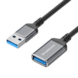 Computer Cables & Adapters: Simplecom CAU320 USB 3.0 Extension Cable USB-A Male to USB-A Female Nylon Braided 2.0M
