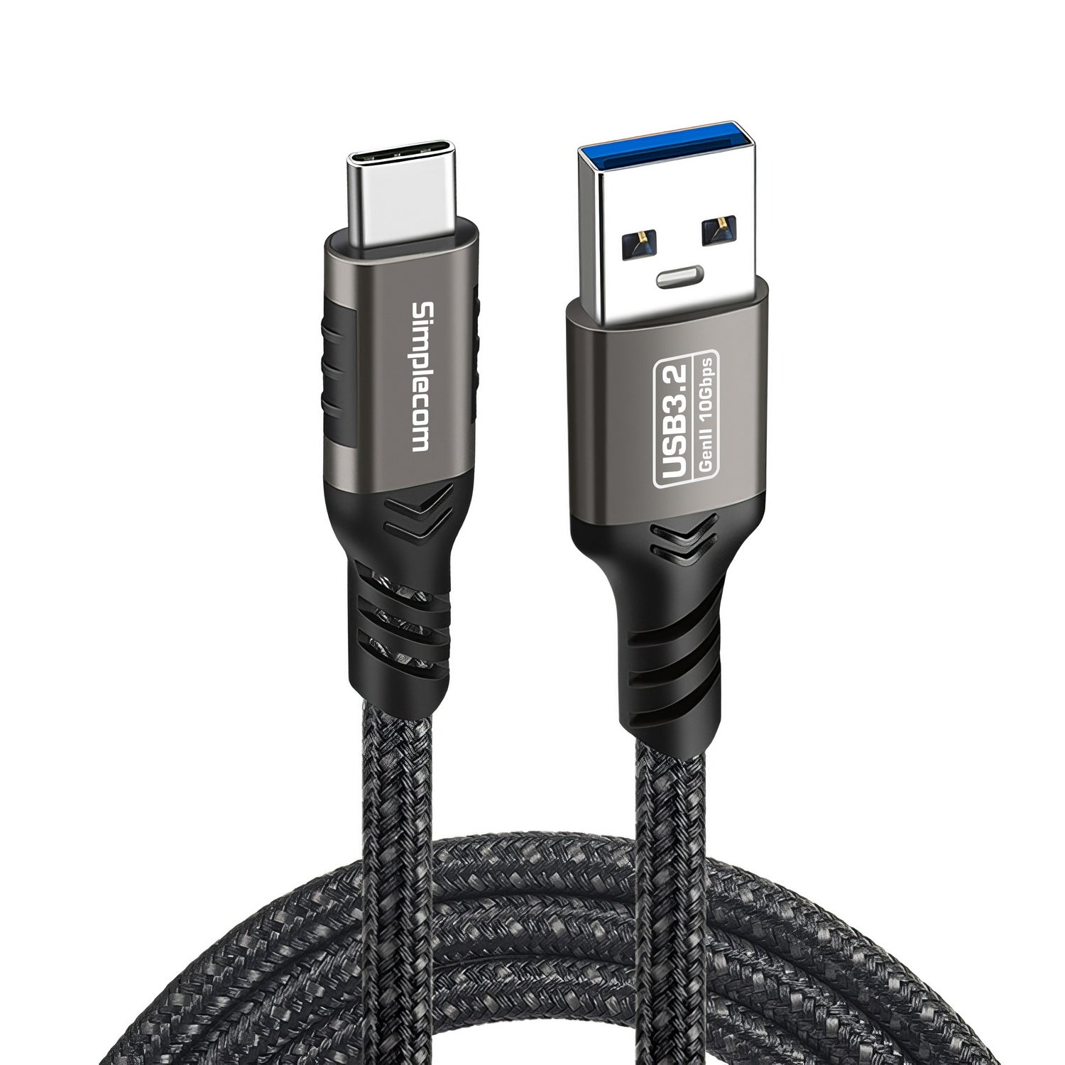 Computer Cables & Adapters: Simplecom CAU510 USB-A to USB-C Data and Charging Cable USB 3.2 Gen2 10Gbps 1M