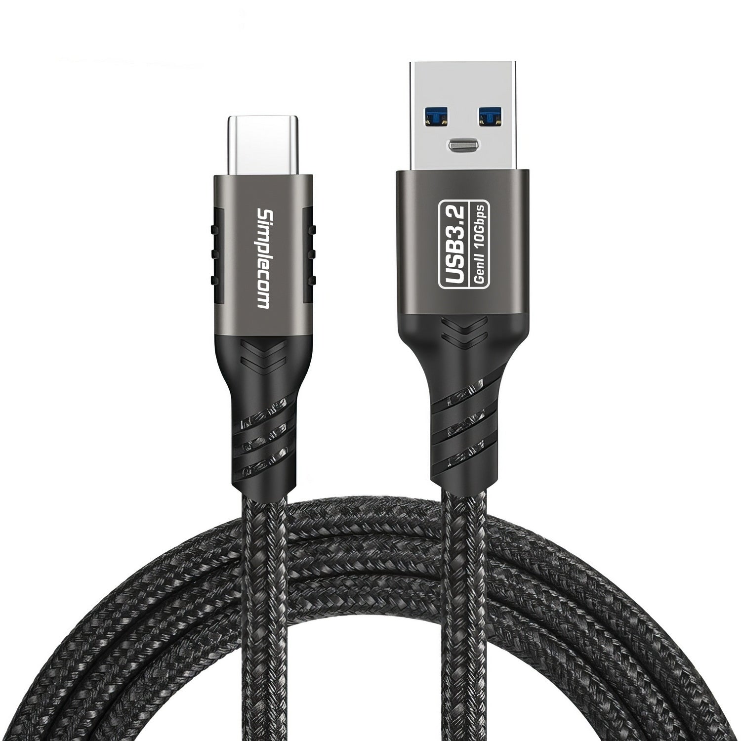 Computer Cables & Adapters: Simplecom CAU510 USB-A to USB-C Data and Charging Cable USB 3.2 Gen2 10Gbps 1M