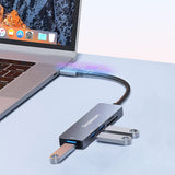 USB Flash Drives: Simplecom CH255 USB-C 5-in-1 Multiport Adapter 3-Port USB-A Hub with SD MicroSD Card Reader