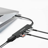 Memory Card Adapters: Simplecom CH547 USB-C 7-in-1 Multiport Adapter USB Hub HDMI Card Reader PD