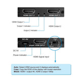 TVs & Accessories: Simplecom CM412 HDMI 2.0 1x2 Splitter 1 IN 2 Out 4K@60Hz HDR10 2 Port HDMI Duplicator