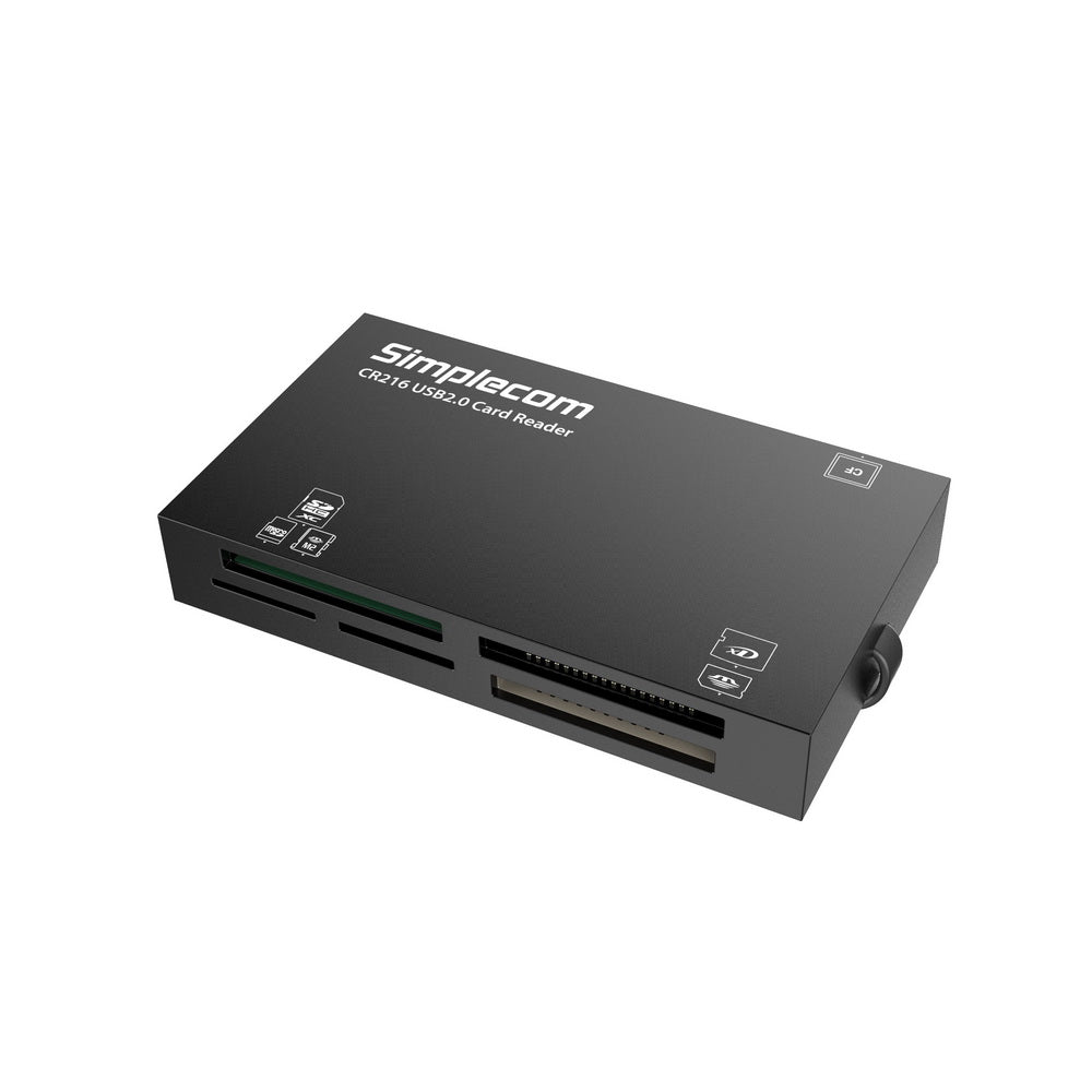 Memory Card Adapters: Simplecom CR216 USB 2.0 All in One Memory Card Reader 6 Slot for MS M2 CF XD Micro SD HC SDXC Black