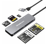 Memory Card Adapters: Simplecom CR407 5-Slot SuperSpeed USB 3.0 and USB-C to CFast/CF/XD/SD/MicroSD Card Reader