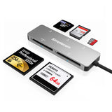 Memory Card Adapters: Simplecom CR407 5-Slot SuperSpeed USB 3.0 and USB-C to CFast/CF/XD/SD/MicroSD Card Reader