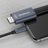 Computer Cables & Adapters: Simplecom DA322 USB-C Type-C to HDMI 2.0 Cable 2M HDCP 4K@60Hz