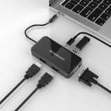 Computer Monitors & Accessories: Simplecom DA451 5-in-1 USB-C Multiport Adapter MST Hub with VGA and Dual HDMI