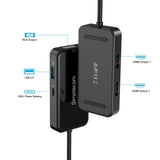 Computer Monitors & Accessories: Simplecom DA451 5-in-1 USB-C Multiport Adapter MST Hub with VGA and Dual HDMI
