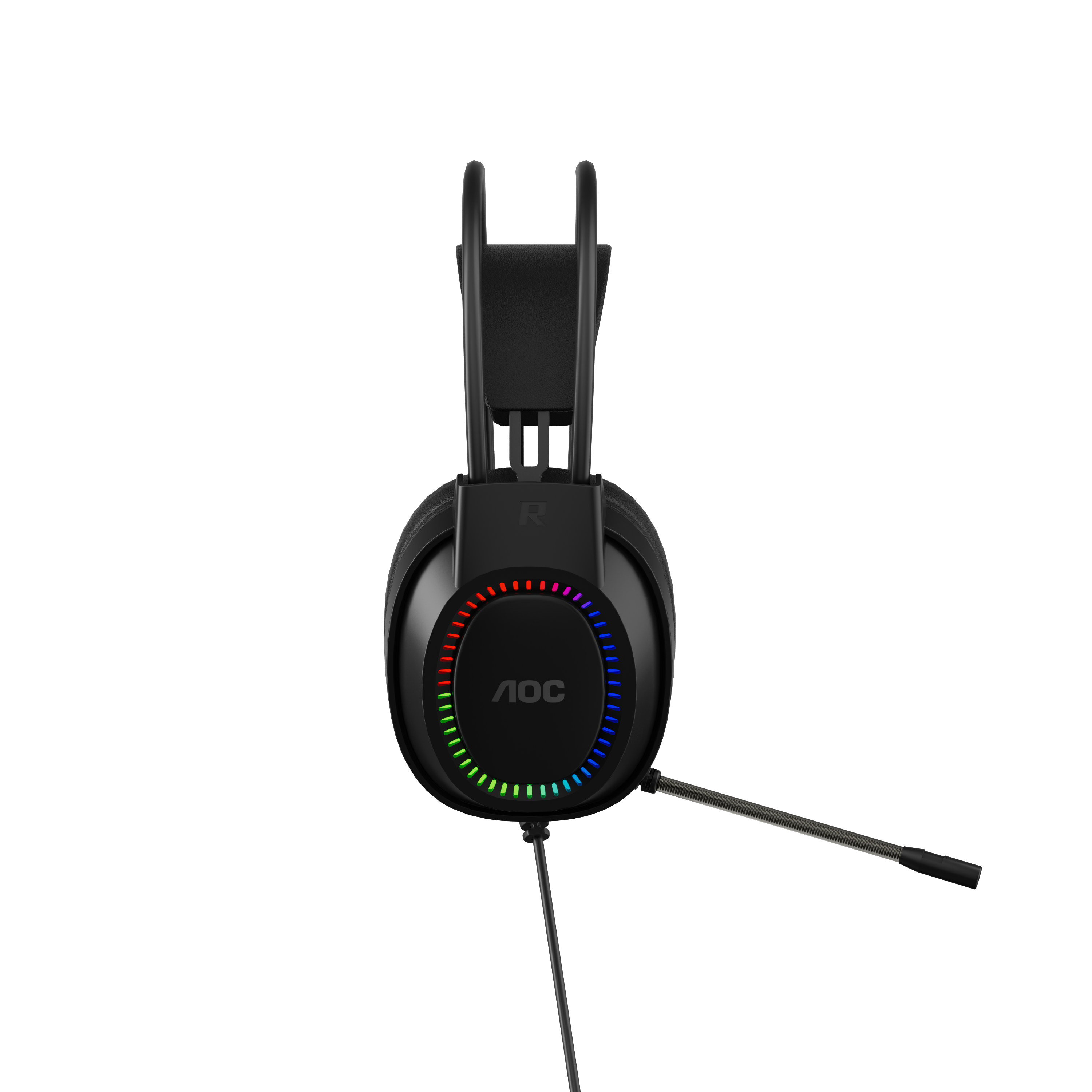 AOC ACG2500BK Wired RGB USB Gaming Stereo Headset 2M Cable Black