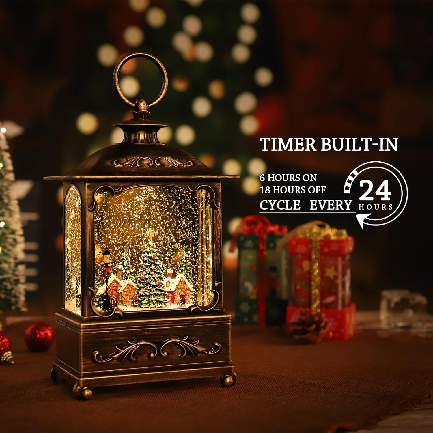 Night Lights & Ambient Lighting: BDI Lamp-LW003-Snowman Music Lantern Sculpture Christmas