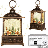 Night Lights & Ambient Lighting: BDI Lamp-LW003-Snowman Music Lantern Sculpture Christmas
