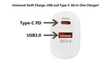 Phone Chargers: BDI 25W PD Quick Charger AU plug with USB-A and Type-C Ports