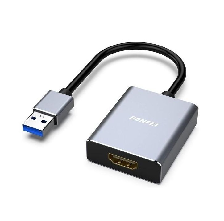 BENFEI 000334GY USB 3.0 to HDMI Adapter, USB 3.0 to HDMI Male Adapter for Windows 11/10/8/7 (NOT for MAC)