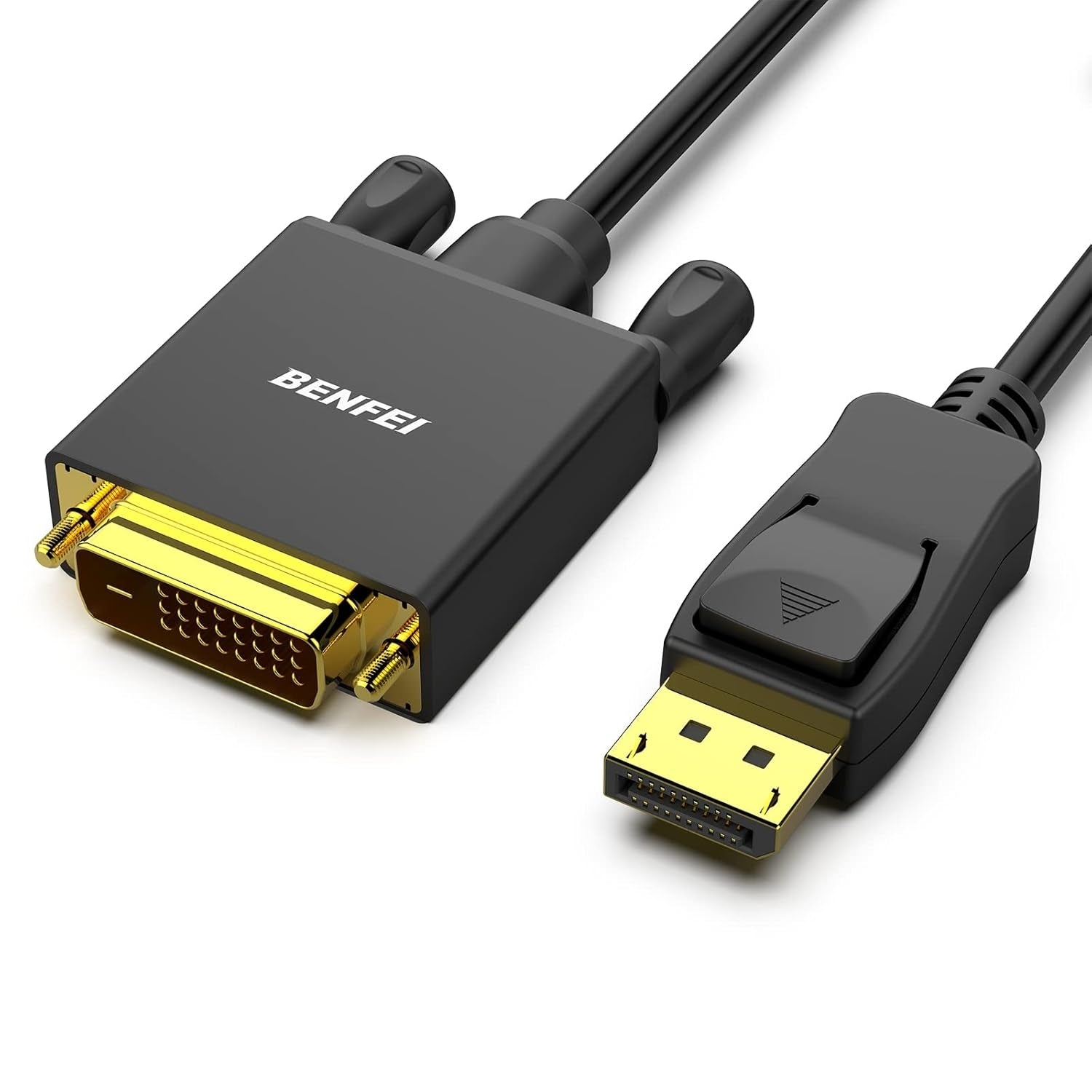 Computer Cables & Adapters: BENFEI 000125BK-10F DisplayPort to DVI Cable Male-Male Gold-Plated Cord Cable 3Mlated