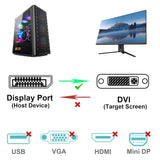 Computer Cables & Adapters: BENFEI 000125BK-10F DisplayPort to DVI Cable Male-Male Gold-Plated Cord Cable 3Mlated