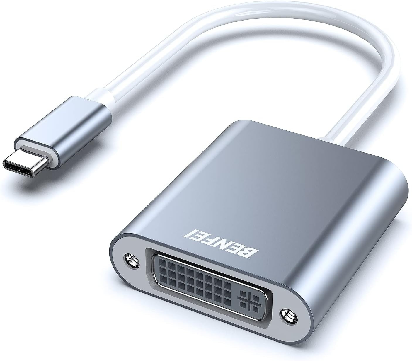 Computer Cables & Adapters: BENFEI 000164GY USB C to DVI Adapter [Thunderbolt 3/4 Compatible]