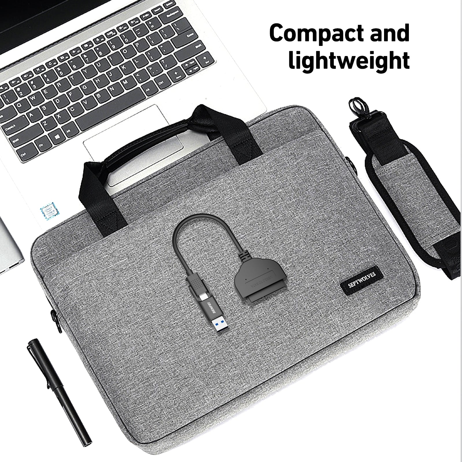 Computer Cables & Adapters: BENFEI 2in1 USB-C/USB 3.0 to SATA III Hard Driver Adapter