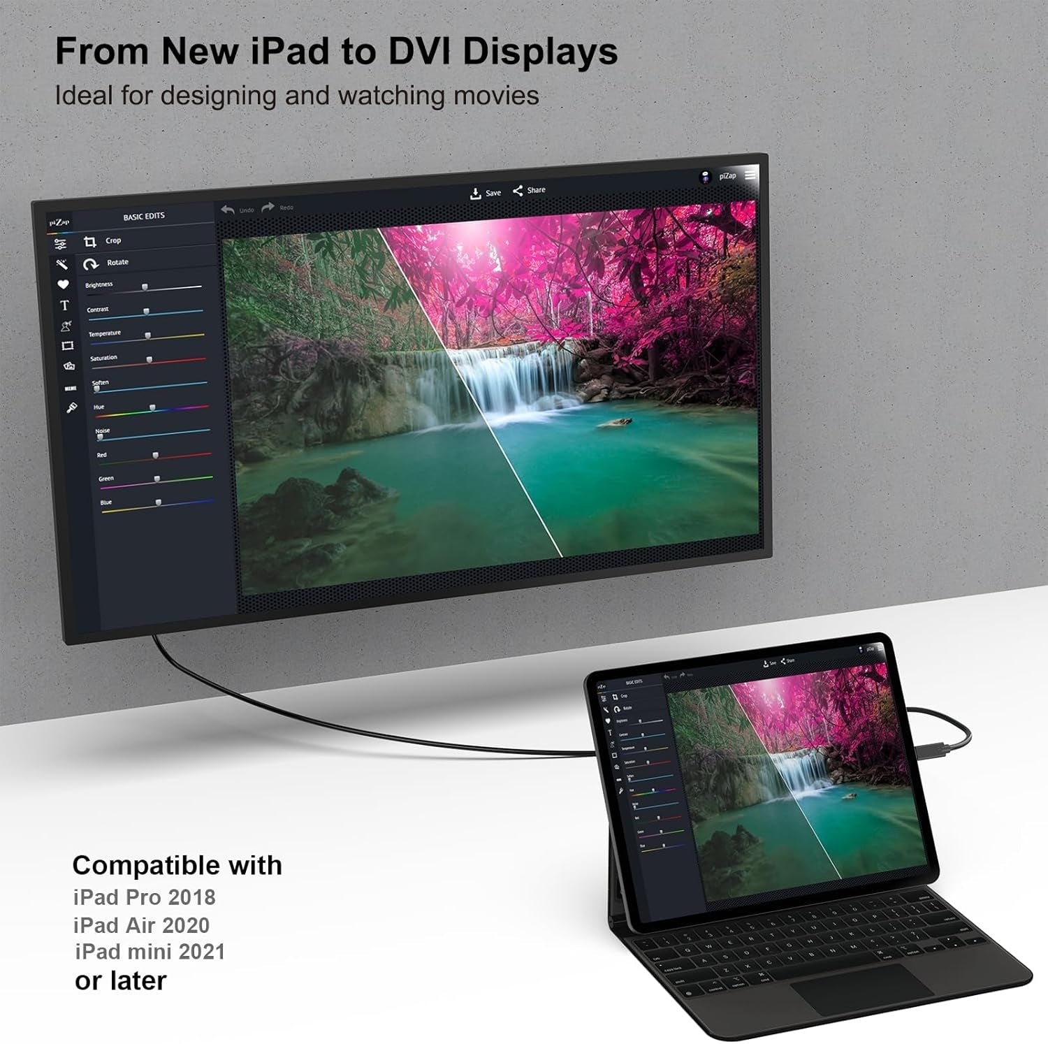 Computer Cables & Adapters: BENFEI USB C to DVI Cable 1.8m