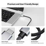 Computer Cables & Adapters: BENFEI 206GY-3F USB-C to HDMI 0.9M Cable 4K@60Hz, Aluminum Shell, Nylon Braided