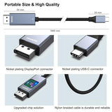 Computer Cables & Adapters: BENFEI USB-C to DisplayPort 3M (10 Feet) Cable(8K@60Hz 4K@144Hz)