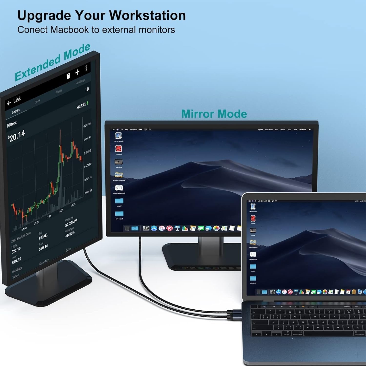 Computer Cables & Adapters: BENFEI 207GY-6F USB-C to DP 1.8M 8K@60Hz Thunderbolt 3