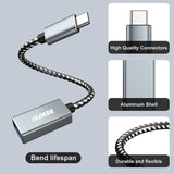 Computer Cables & Adapters: BENFEI 262GY-2P USB 3.0 USB-C to USB-A Adapter (2-pack)