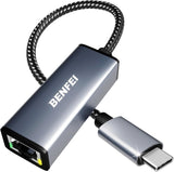 Computer Cables & Adapters: BENFEI USB-C to Ethernet Adapter (Thunderbolt 3 to RJ45)