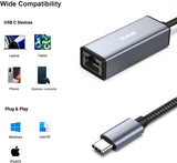 Computer Cables & Adapters: BENFEI USB-C to Ethernet Adapter (Thunderbolt 3 to RJ45)