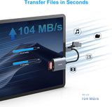 Desktops & Accessories: BENFEI USB Type-C/Type-A to SD TF Card Reader