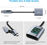 Desktops & Accessories: BENFEI USB Type-C/Type-A to SD TF Card Reader